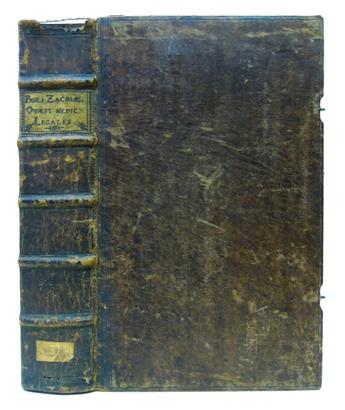 ZACCHIA, PAOLO. Quaestiones medico-legales.  1726